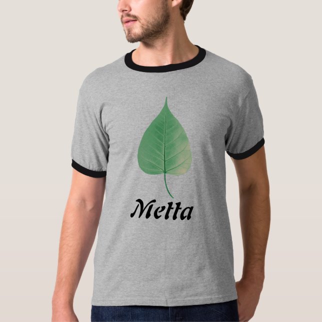 Camiseta Folha de Bodhi, Metta (Frente)
