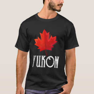 Camiseta Folha de Bordo Bandeira do Canadá Yukon Canadá