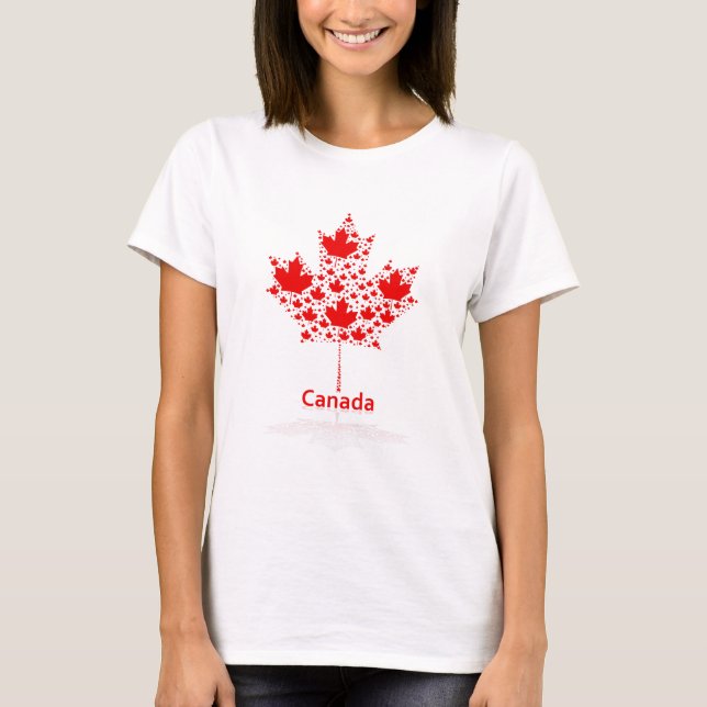 Camiseta Folha de bordo Canadá (Frente)