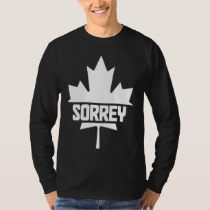 Camiseta Folha de Bordo Canadá Sorrey Bandeira Canadense 1
