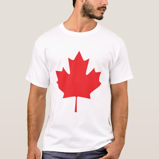 Camiseta Folha de bordo canadense (Frente)