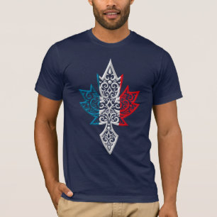 Camiseta Folha de bordo canadense francesa