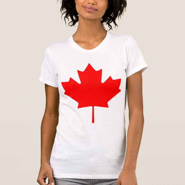 Camiseta Folha de bordo de Canadá (Frente)