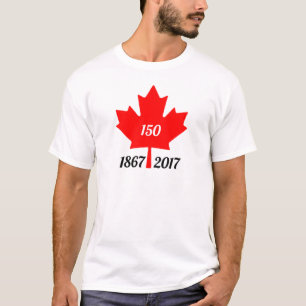 Camiseta Folha de bordo de Canadá 150 em 2017