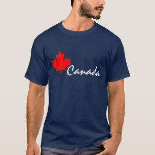 Camiseta Folha de Bordo de Canadá Vermelho