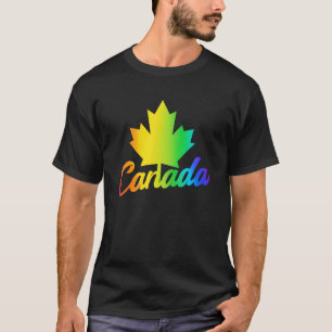 Camiseta Folha de Bordo Multicolorida Arco-íris Orgulho LGB