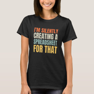 Camiseta Folha de Cálculo do Amor Criando Estatística Atual