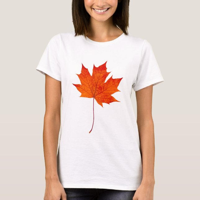 Camiseta Folha de carapaça vermelha (Frente)