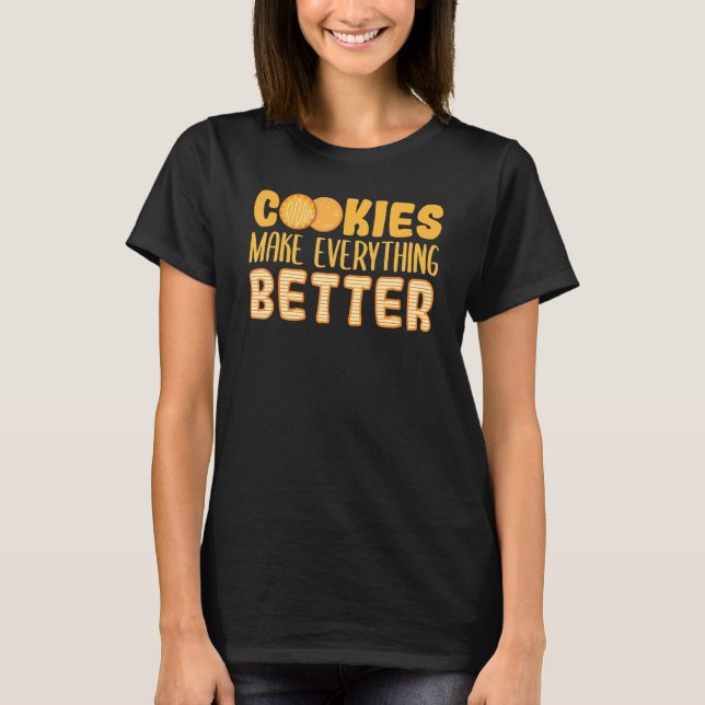 Camiseta Folha de Cookies Dessert Pasteur Chef Cookies Vari (Frente)