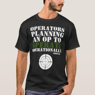 Camiseta Folha de especificação operacional