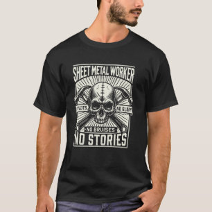 Camiseta Folha de Fabricação de Metal Soldador Trabalhador