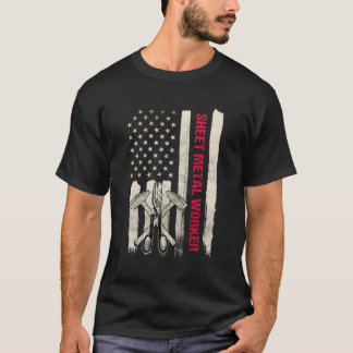 Camiseta Folha De Forno De Metal Oferece Design Na Parte Tr
