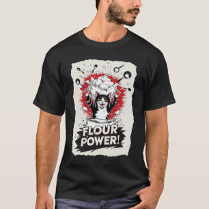 Camiseta Folha de Gato Engraçado Energia de Farinha