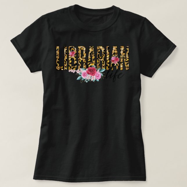Camiseta Folha de Impressão do Leopardo Flor da Vida Biblio (Frente do Design)