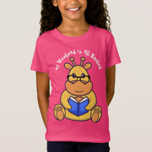 Camiseta Folha de leitura de T-Shirt Cute
