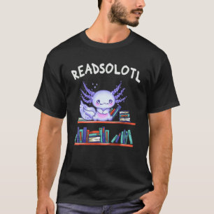 Camiseta Folha de Livros de Leitura Axolotl