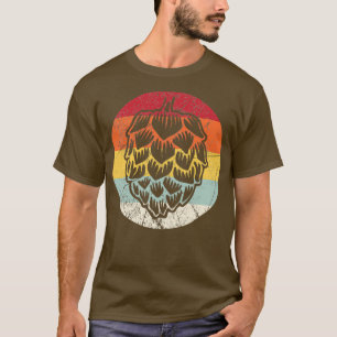 Camiseta Folha de Lúpulo Vintage Presente de Lúpulo de Fest