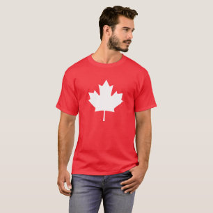 Camiseta Folha de mapeamento da Bandeira do Canadá