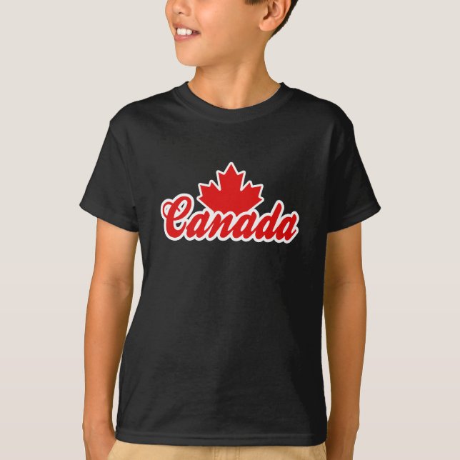 Camiseta Folha de Mapeamento do Canadá (Frente)