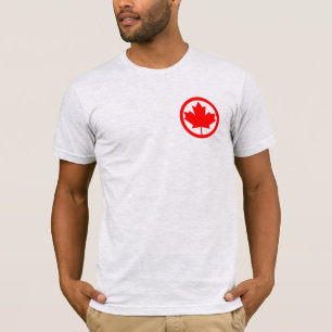 Camiseta Folha de Mapeamento do Canadá