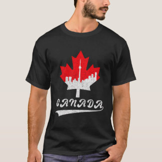 Camiseta Folha de Mapeamento do Canadá