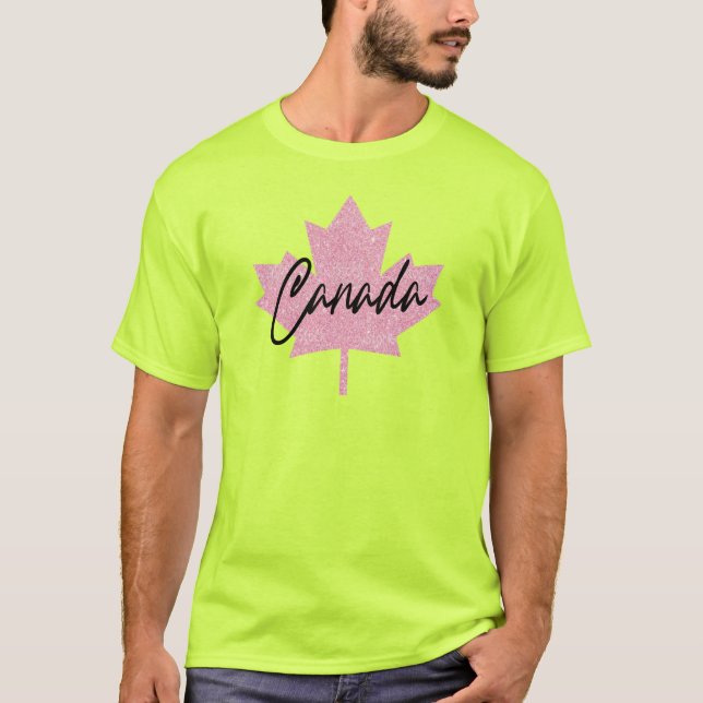 Camiseta Folha de Mapeamento do Canadá (Frente)