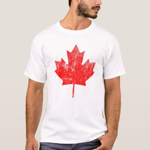 Camiseta Folha de Mapeamento do Canadá - Dia do Canadá, Ban
