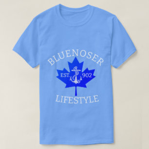 Camiseta Folha de Mapeamento do Estilo de Vida Bluenoser 90