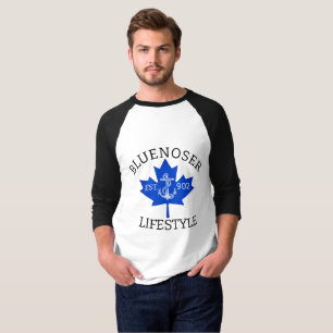 Camiseta Folha de Mapeamento do Estilo de Vida Bluenoser 90