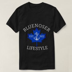 Camiseta Folha de Mapeamento do Estilo de Vida Bluenoser 90