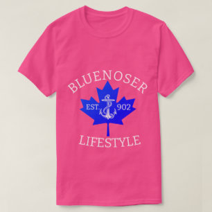 Camiseta Folha de Mapeamento do Estilo de Vida Bluenoser 90