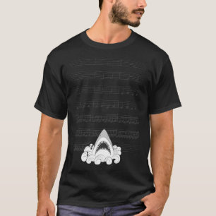 Camiseta Folha de música JAWS Classic T-Shirt