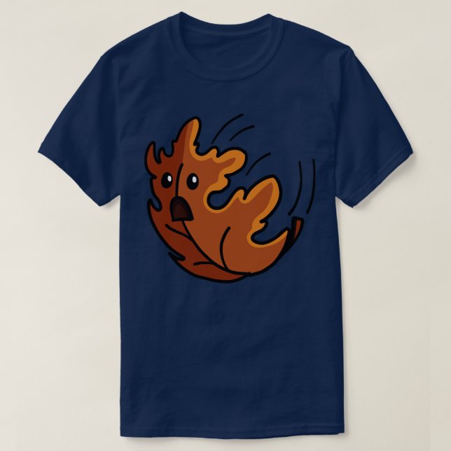 Camiseta Folha de outono (Frente do Design)