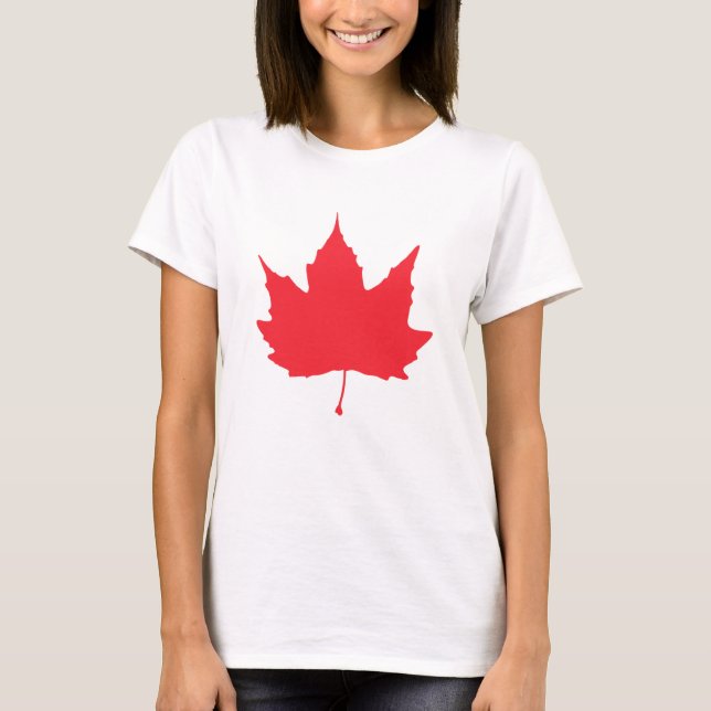 Camiseta Folha de outono de bordo (Frente)