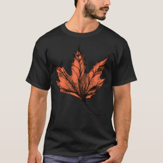 Camiseta Folha de outono Desenhada