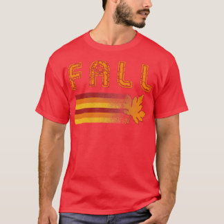 Camiseta Folha de Outono Vintage Retro