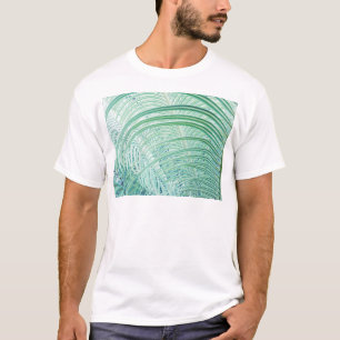 Camiseta Folha de Palma de Planta Verde Suave