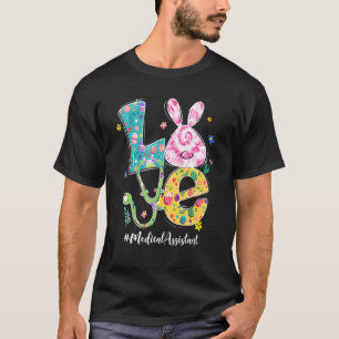 Camiseta Folha de Páscoa do Assistente Médico de Coelhinho