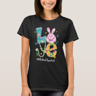 Camiseta Folha de Páscoa do Assistente Médico de Coelhinho 