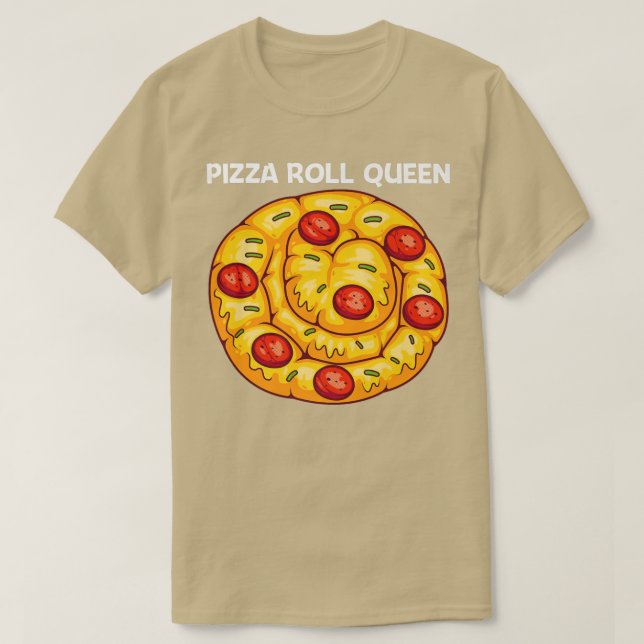 Camiseta Folha De Pizza Cuja Design Para Mulheres Mãe Pizza (Frente do Design)