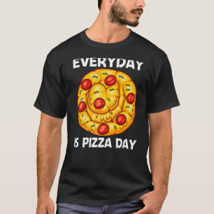 Camiseta Folha De Pizza Fofa Para Comida De Pizza Masculina