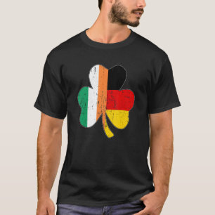 Camiseta Folha de Shamrock bandeira alemã irlandesa de St P