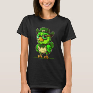 Camiseta Folha de Trevo Irlandês Chapéu de Leprechaun Galin