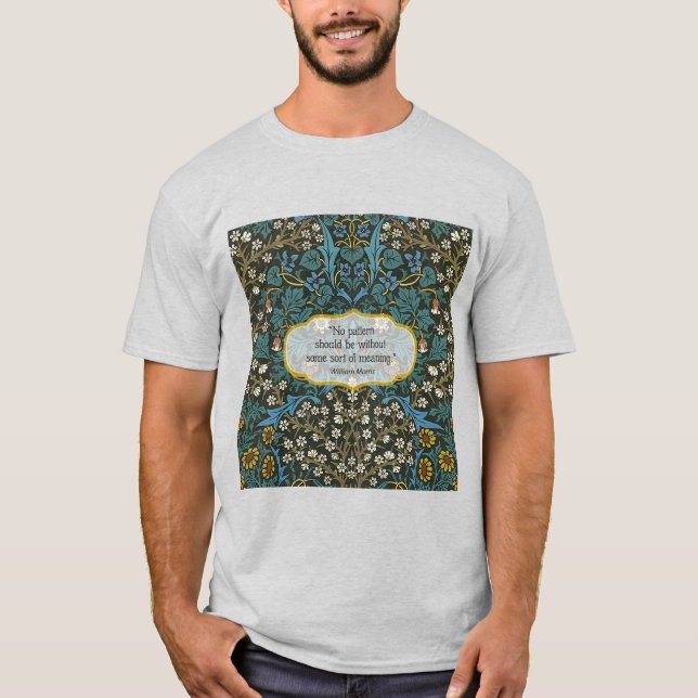 Camiseta Folha de Wallpaper - William Morris (Frente)