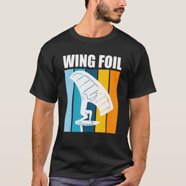 Camiseta Folha de Wing Retro-Wing Surfer Wing (Frente)
