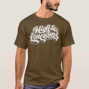 Camiseta Folha do Festival Bluegrass de Tipografia Alta e S