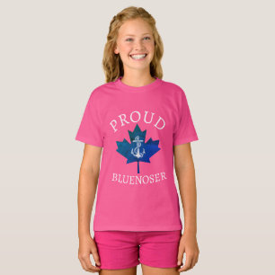 Camiseta Folha do mapeador de âncora Nova Scotia Orud Bluen