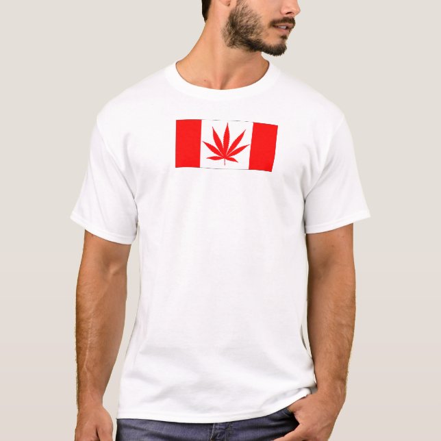 Camiseta Folha do pote de Canadá - Route420 (Frente)