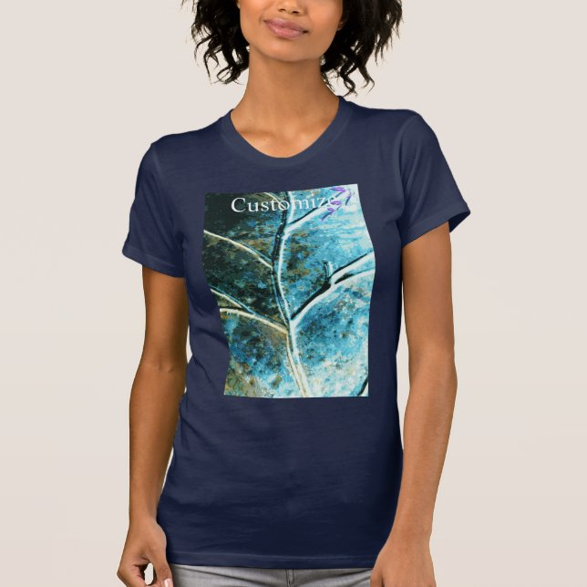 Camiseta Folha do verdigris de cobre (Frente)