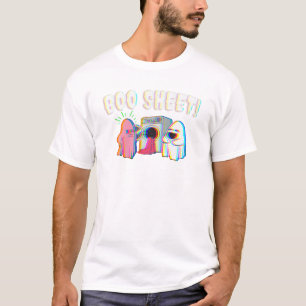Camiseta Folha Fantasma Halloween Engraçado